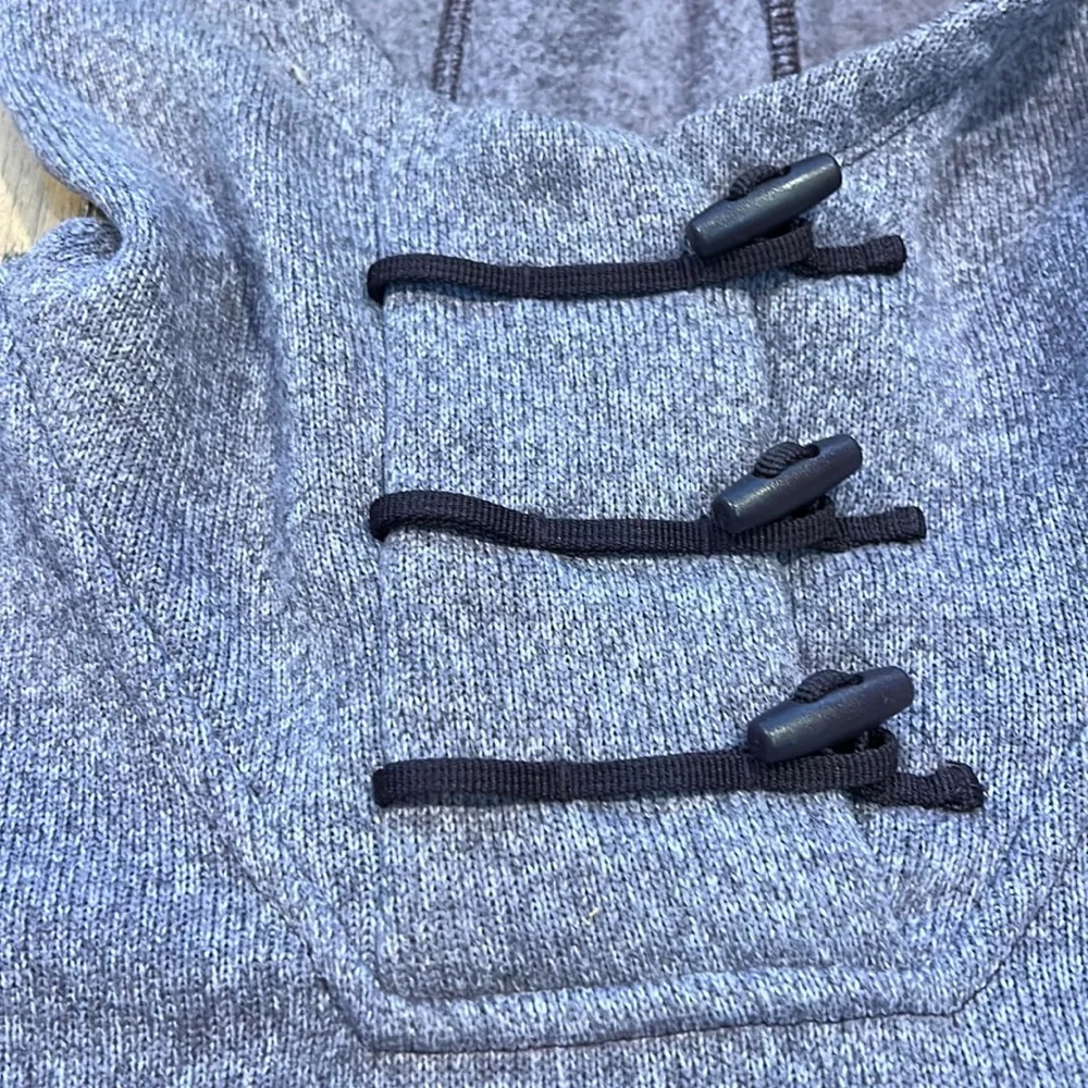 The North Face Jacket Crescent Fleece Hooded Pullover Fleece Toggle Sweater Med - Picture 4 of 14